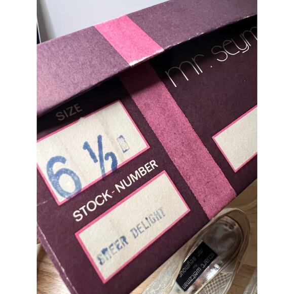 NEW Stuart Weitzman for Mr Seymour Bridal Heels White Lace Size 6.5 JL - Picture 11 of 12